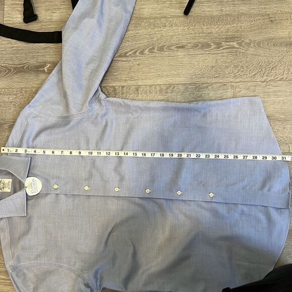 Brooks Brothers Men’s Blue Regent Button Down Dress Shirt 15.5 35 100% Cotton - Picture 6 of 8